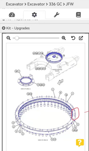 CATСТОЙКА CAT336GC ПОВОРОТНЫЙ ПОДШИПНИК