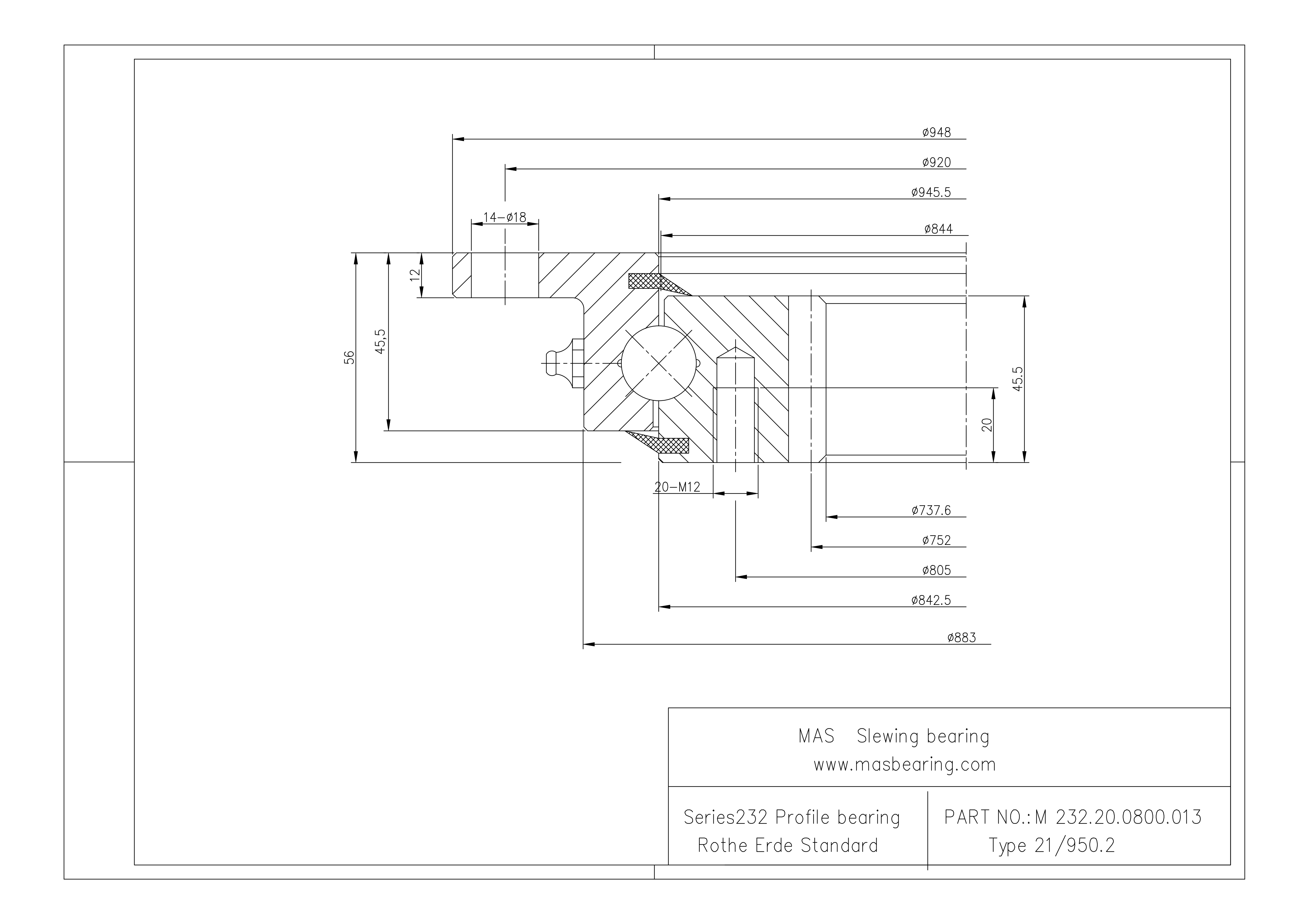 М 232.20.0800.013 Тип21/950.2